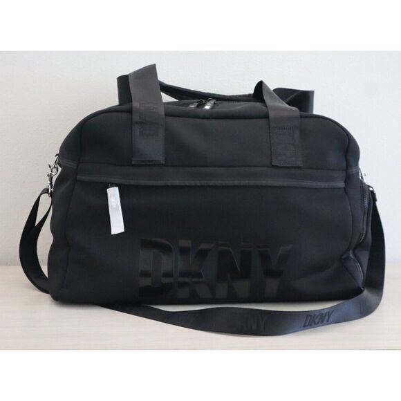 DKNY R11XDM60 Unisex Large Black Suzie Weekender Duffle Travel Bag - Picture 1 of 11